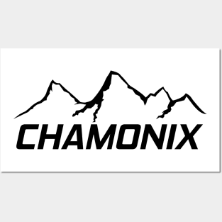 Chamonix Ski Resort Mont Blanc France Posters and Art